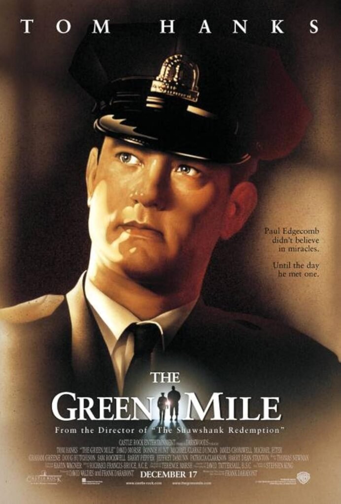 The Green Mile movie poster starring Tom Hanks with supporting role by Graham Greene